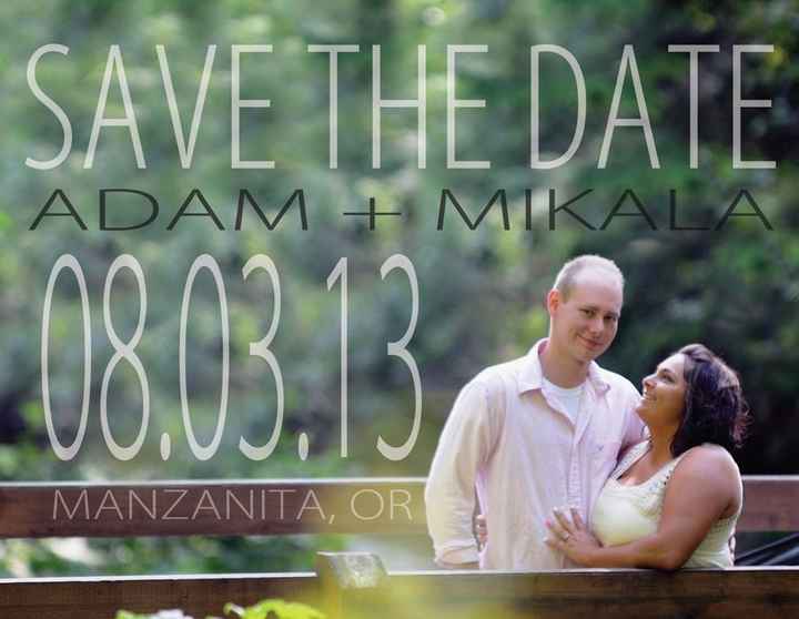 SAVE THE DATE OPTION!