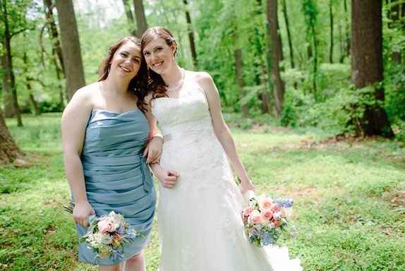 Show me your bridesmaid dresses with your wedding dress!