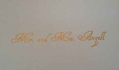 My attempt at calligraphy!