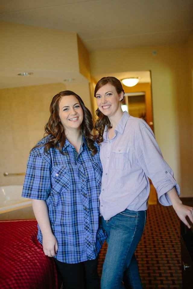 Morning of the wedding getting ready outfit.