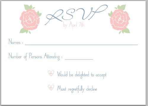 How are/did you word your RSVP card?