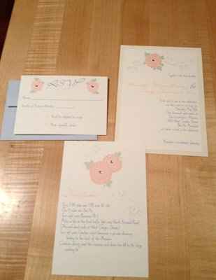 Invitation Design Process is Over.  I finally made a decision and I'm sticking to it...