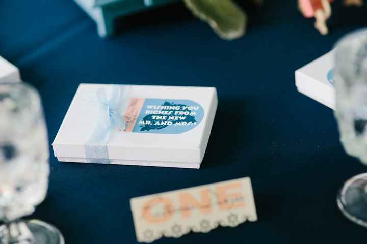 Show off your wedding favors