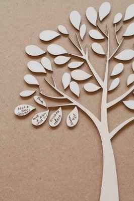 Amazing guest book tree!