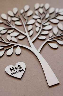 Amazing guest book tree!