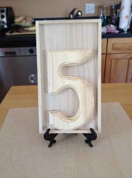 Table Numbers... What colors should I paint them?