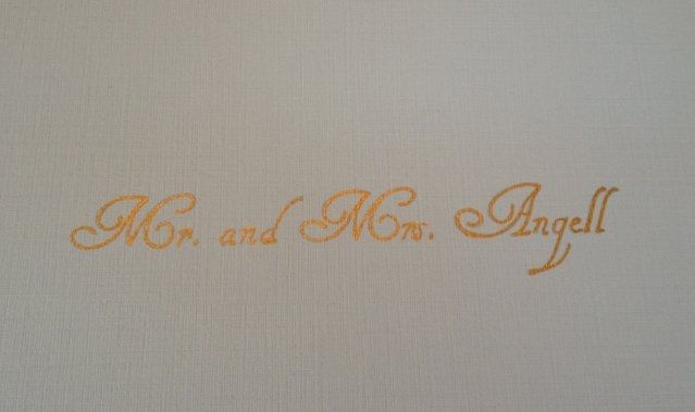 Handwriting addresses for invites