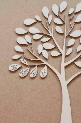 Amazing guest book tree!