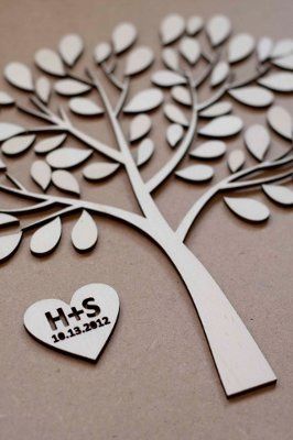 Amazing guest book tree!