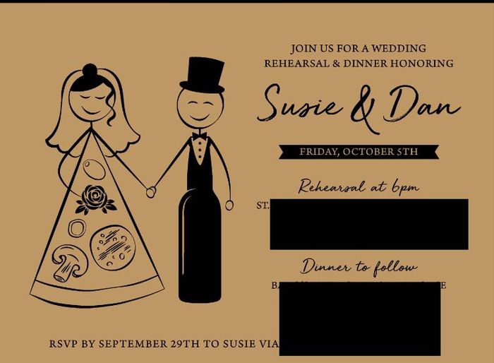 Rehearsal dinner invites - 1