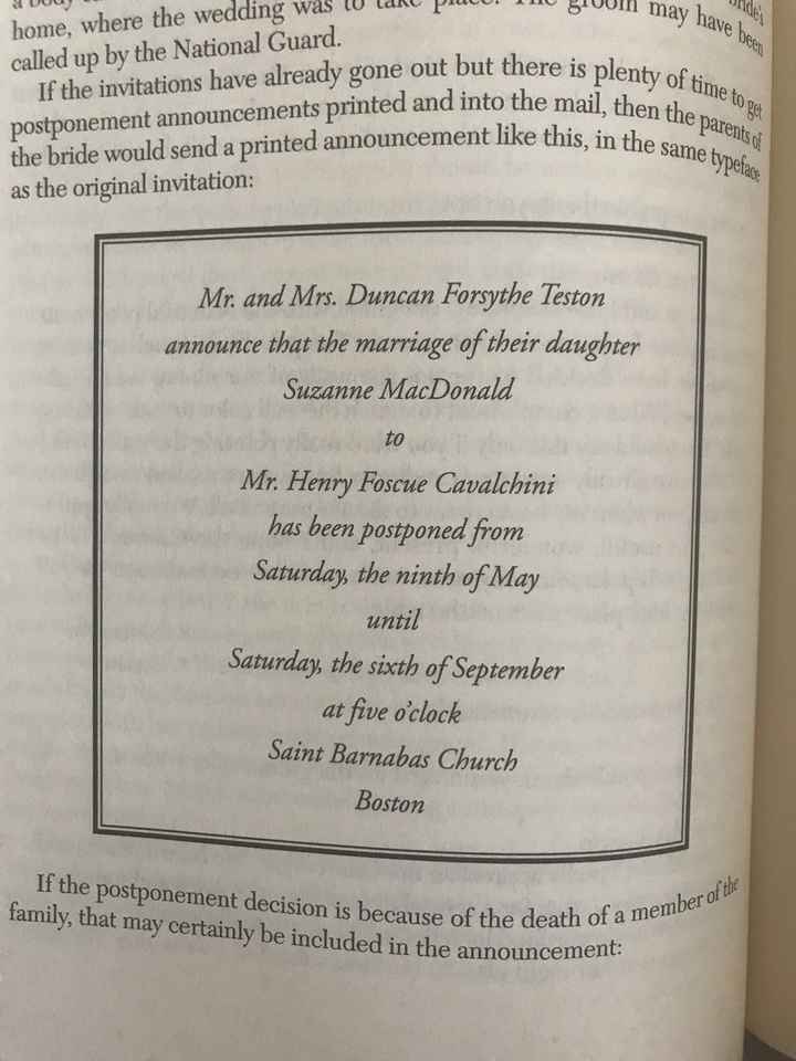 How to let guest know the wedding date has been rescheduled?