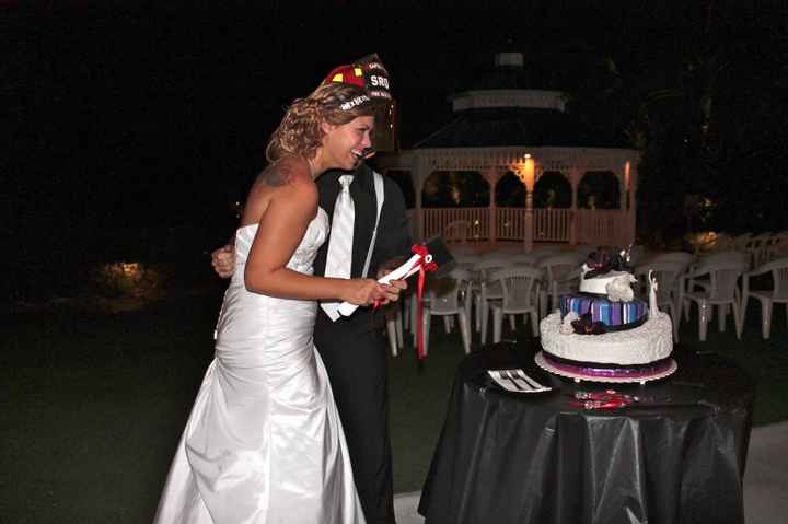 firefighter wedding