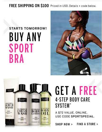 NWR: VS sports bras