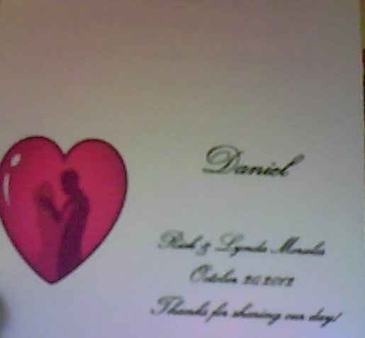 I combined place cards and favors.