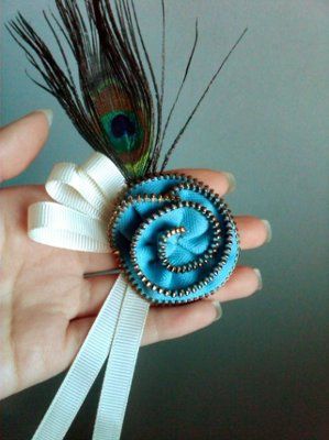 For those of you brides out there with a peacock theme...  *PIC*