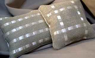 Here's an idea for a ring bearer pillow.. or just any pillow to decorate your house/apartment with! 