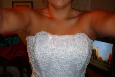 Thinking of altering my dress to sweetheart neckline... opinions please! *PICS*