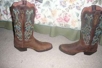Cowboy boots... check!  *PIC*