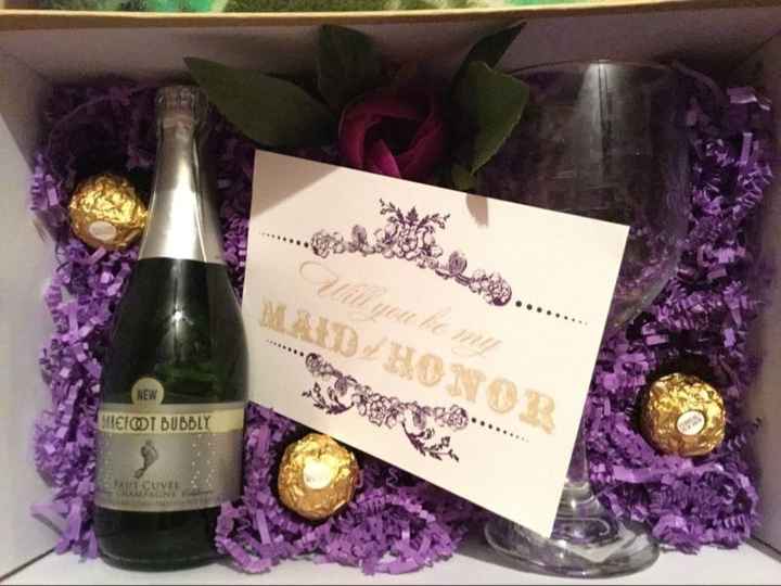 Bridesmaid/maid of honor proposal ideas and GO!