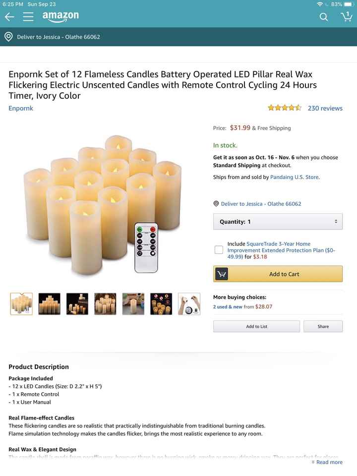 Looking for bright flameless candles to put in tree lanterns. Any ideas? - 1