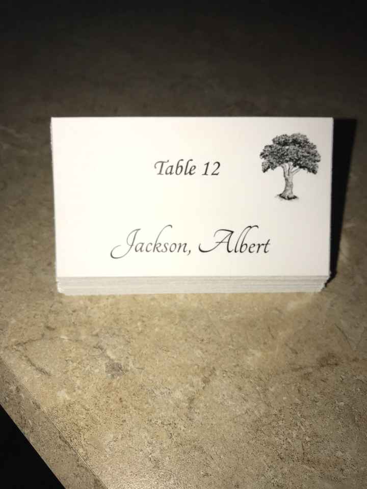 Place cards DIY
