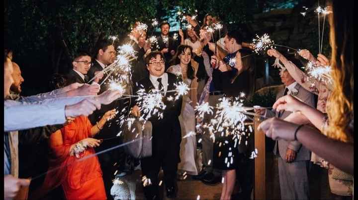 Sparkler Wedding Exit