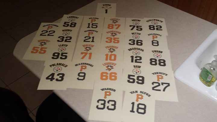 Our Table Numbers ...