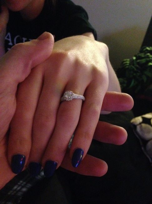 Tried to revive an old thread, but it wouldn't post...so Show me your nontraditional engagement ring