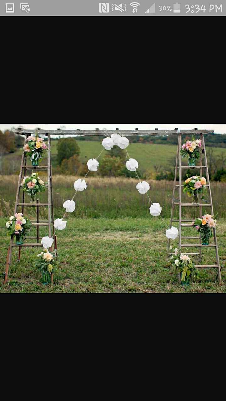 Country Rustic Ladder Wedding