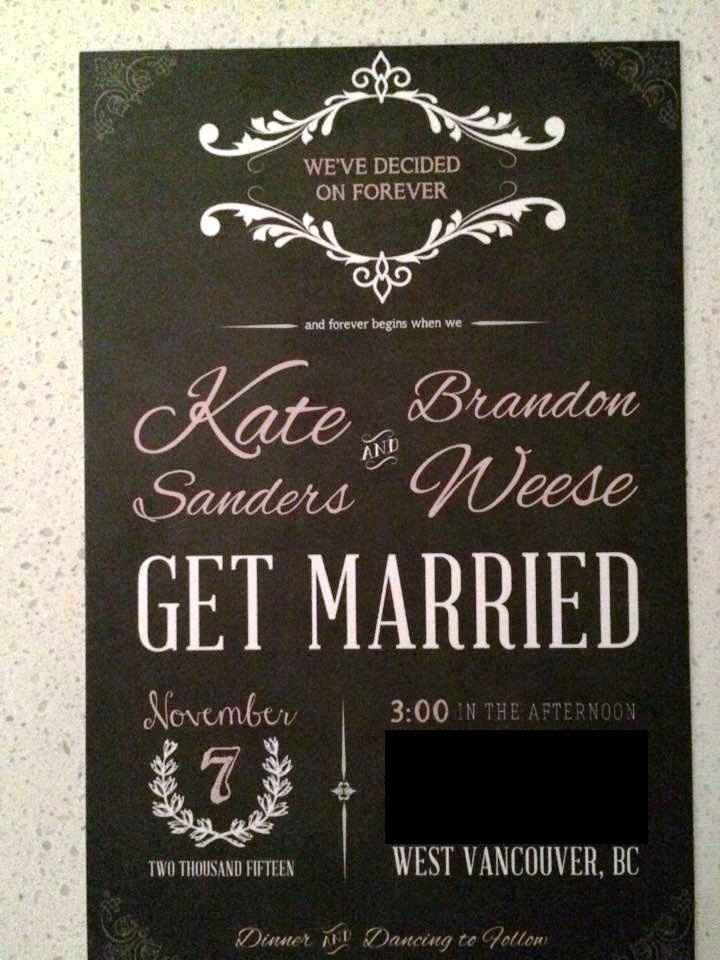 Invitations, 100 days today November Brides! (Pics)