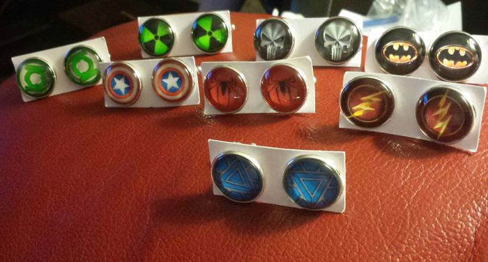 Superhero cufflinks