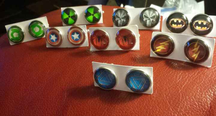 Superhero cufflinks