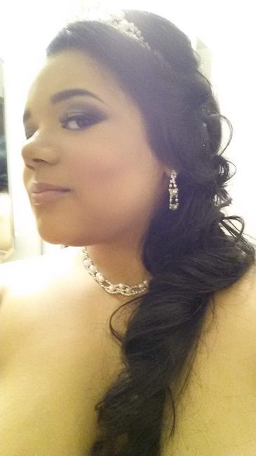 Plus sized princess gown fitting.