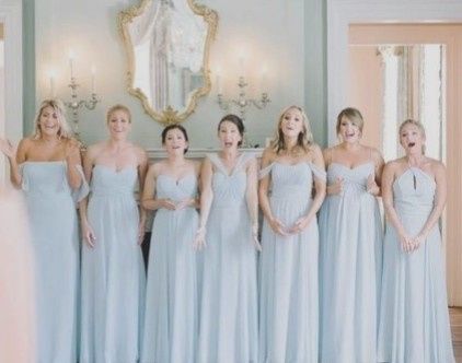 Dusty blue, sage green, and ivory wedding colors. Need some inputs on bridemaid dress color - 2