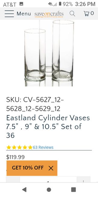 Candles for centerpieces - 1