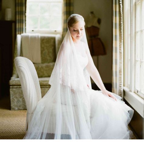 White veil with ivory dress? - 5