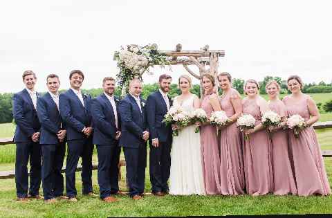 Uneven bridal party 6