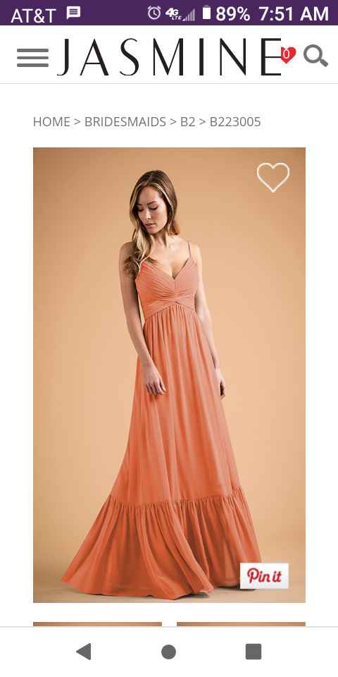 Bright Orange Bridesmaids' Dresses 2