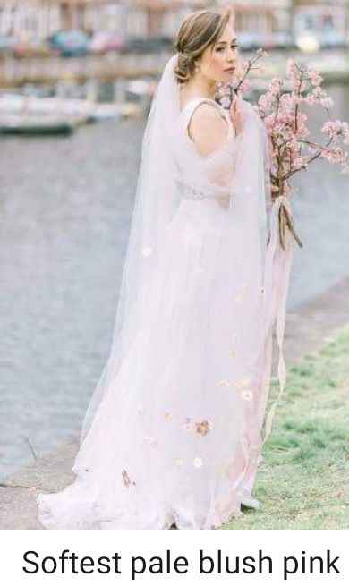 Can you wear a white shop veil with an ivory dress