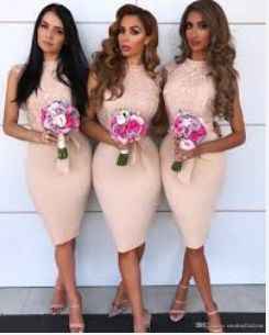 Knee length wedding dress... what to do for bridesmaids? - 2