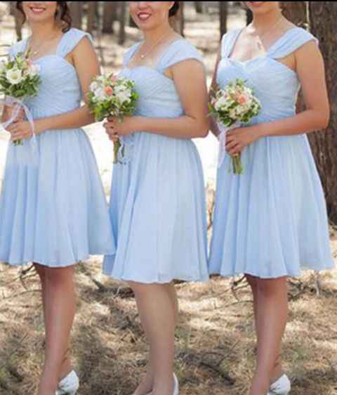 Knee length wedding dress... what to do for bridesmaids? - 3