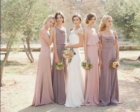 Knee length wedding dress... what to do for bridesmaids? - 6