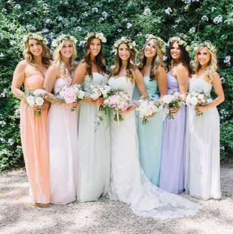 Knee length wedding dress... what to do for bridesmaids? - 8
