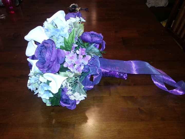 My DIY attepmt for my flowers *pics  *Updated with new pic on plain back round.