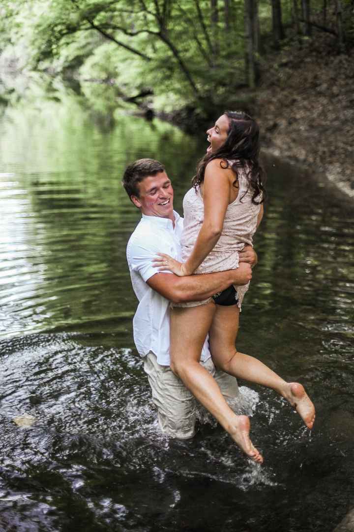 Then he pulled me in (sorry for the spandex shot) 