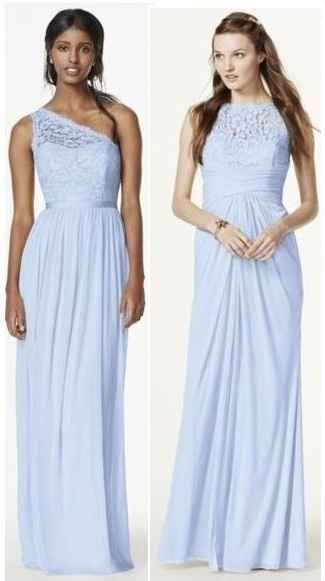 Bridesmaid dresses.