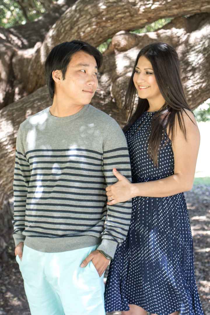 What did your fiance wear for engagement photos?