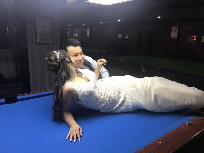 Show me the most awkward photo taken at your wedding!