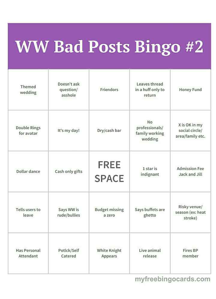 Who's got the bingo board?
