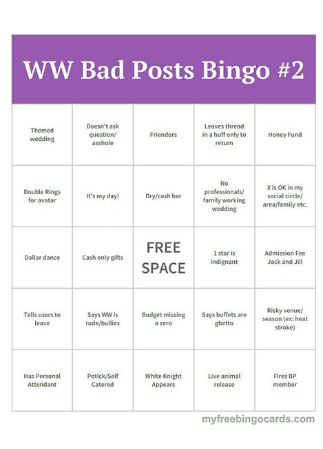 Who's got the bingo board?